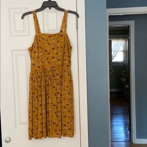 Yellow Floral Mini dress